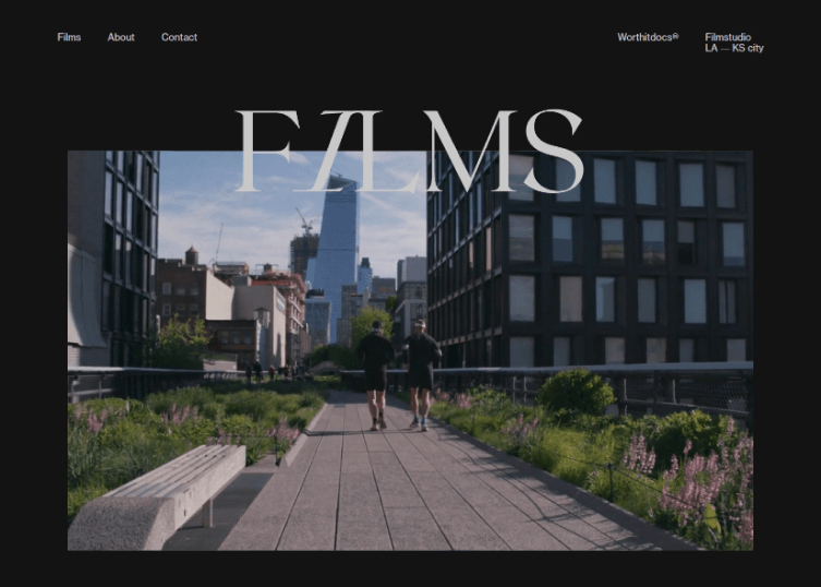 Video portfolio page of Worth It Docs, showing their videos.
